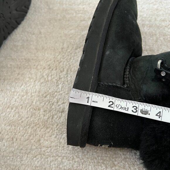 Ugg Boho Black Mini Boots 7 - Picture 9 of 9
